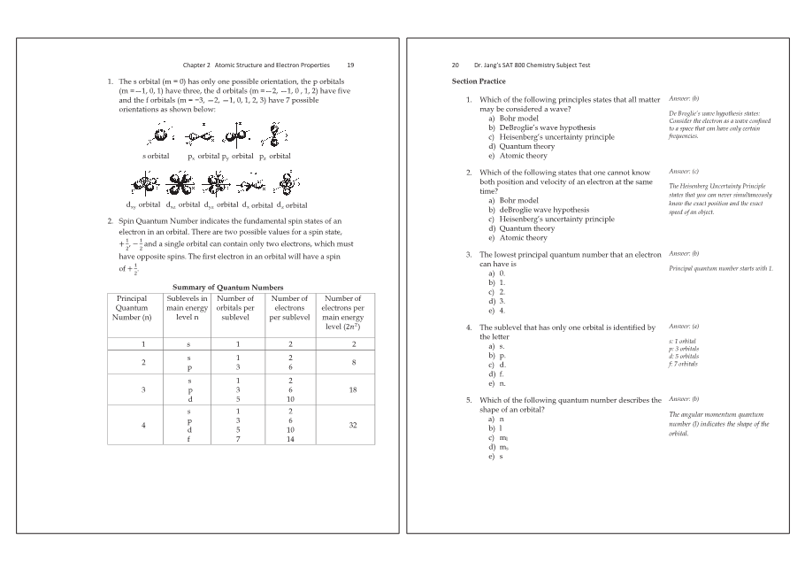 Dr.jang's SAT 800 Chemistry