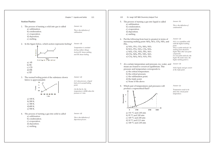 Dr.jang's SAT 800 Chemistry
