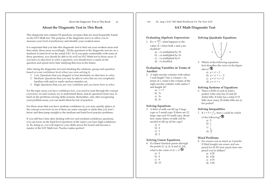 Dr.jang's SAT 800 Math