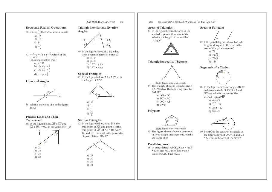 Dr.jang's SAT 800 Math