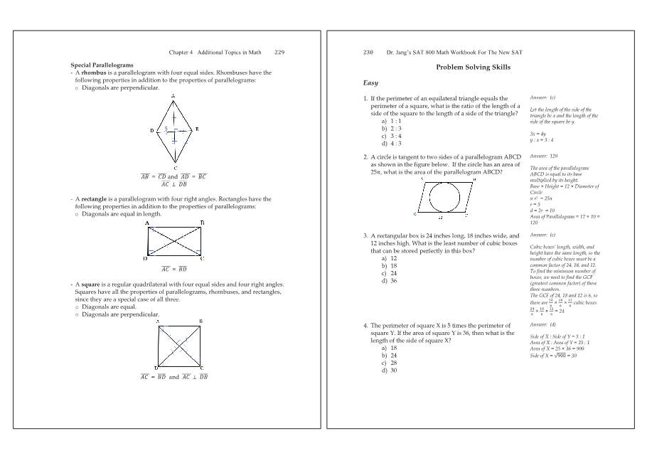 Dr.jang's SAT 800 Math