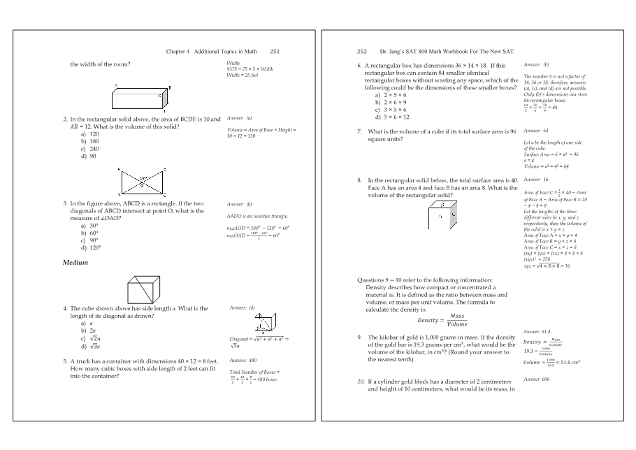 Dr.jang's SAT 800 Math