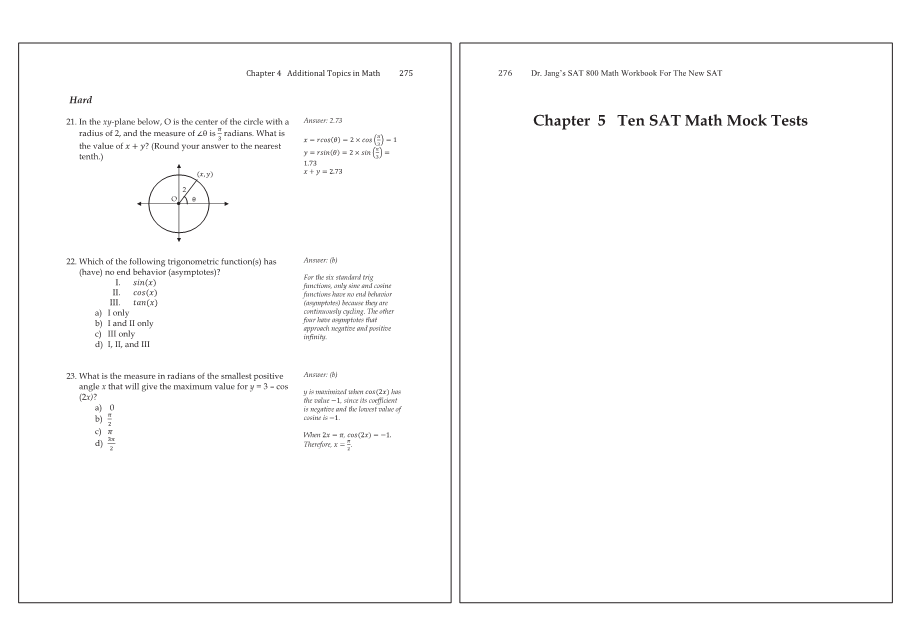 Dr.jang's SAT 800 Math