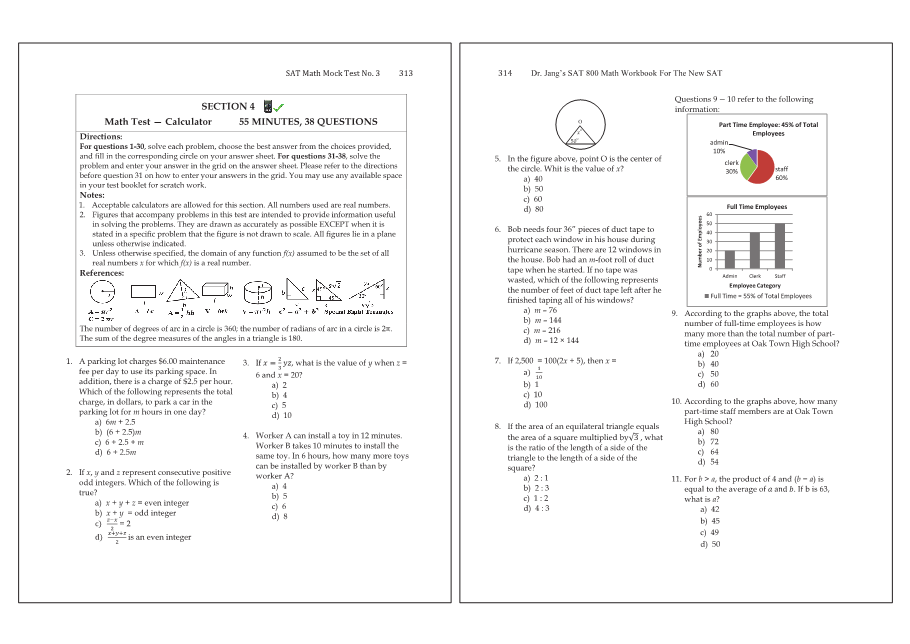 Dr.jang's SAT 800 Math