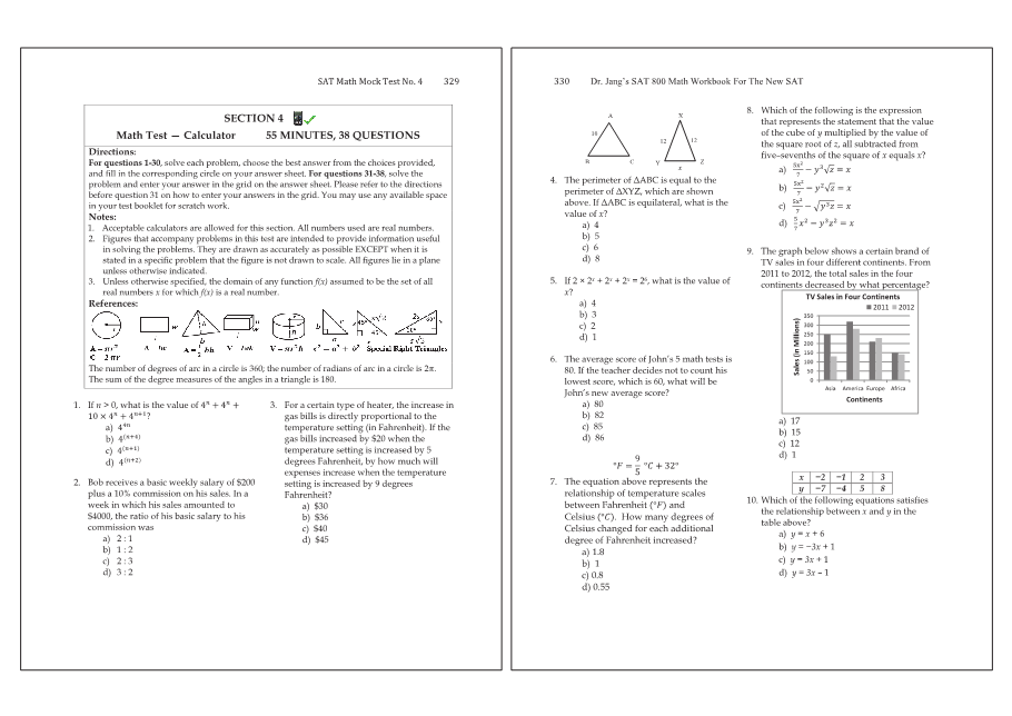 Dr.jang's SAT 800 Math