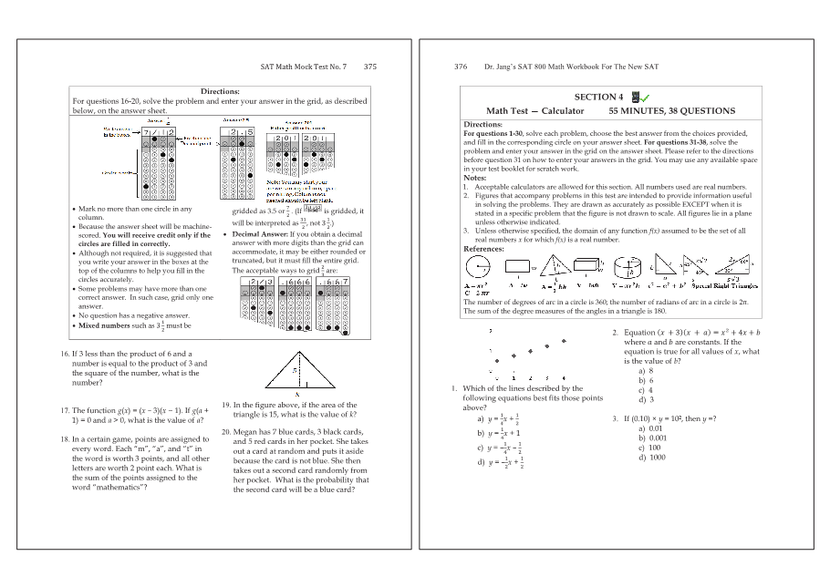 Dr.jang's SAT 800 Math