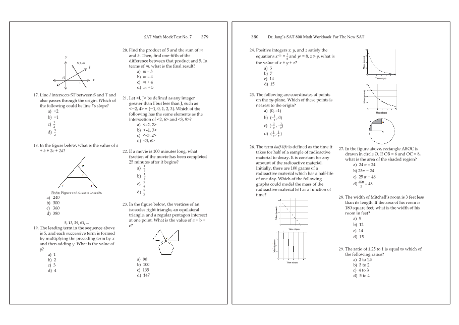 Dr.jang's SAT 800 Math