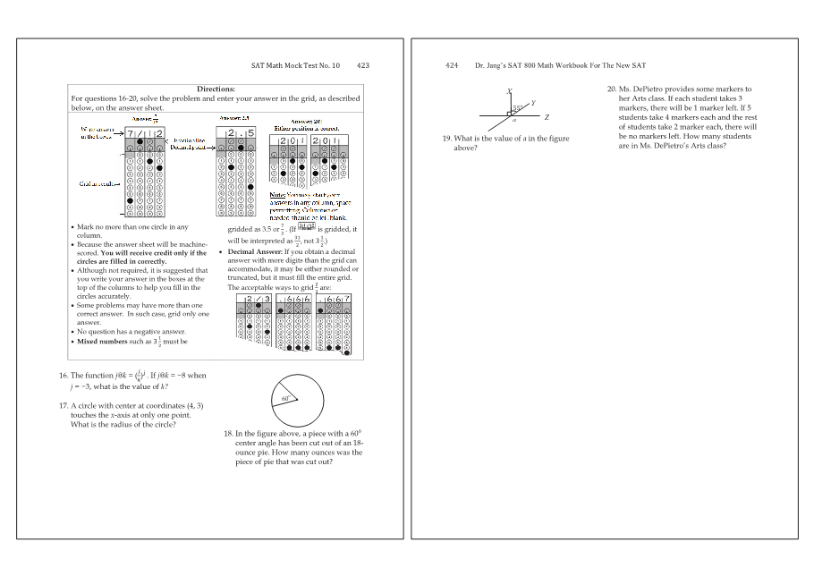 Dr.jang's SAT 800 Math