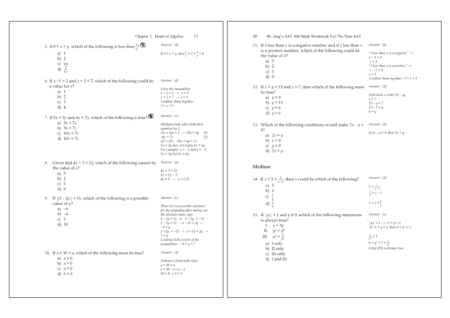 Dr.jang's SAT 800 Math