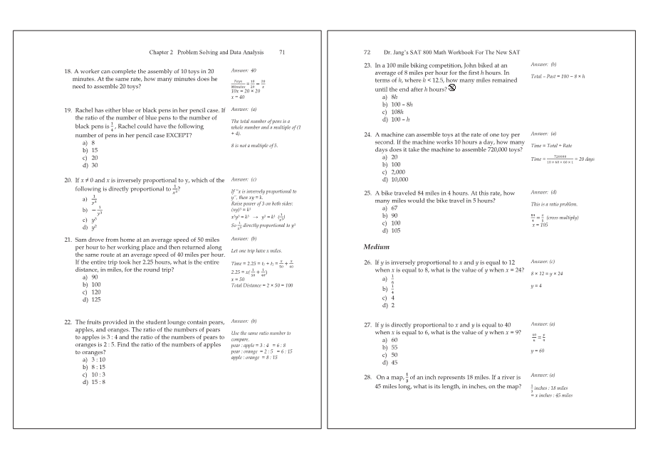 Dr.jang's SAT 800 Math