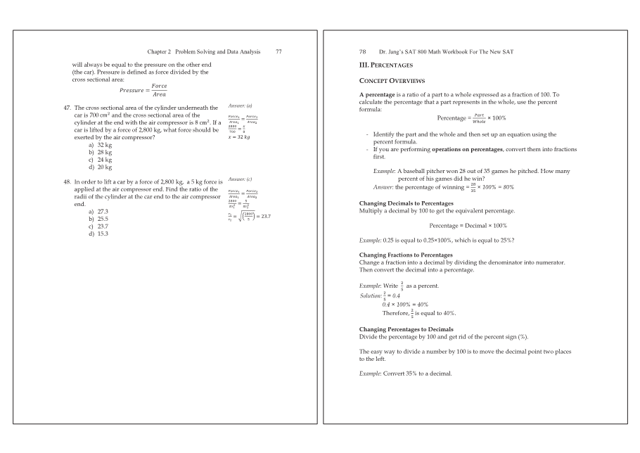 Dr.jang's SAT 800 Math