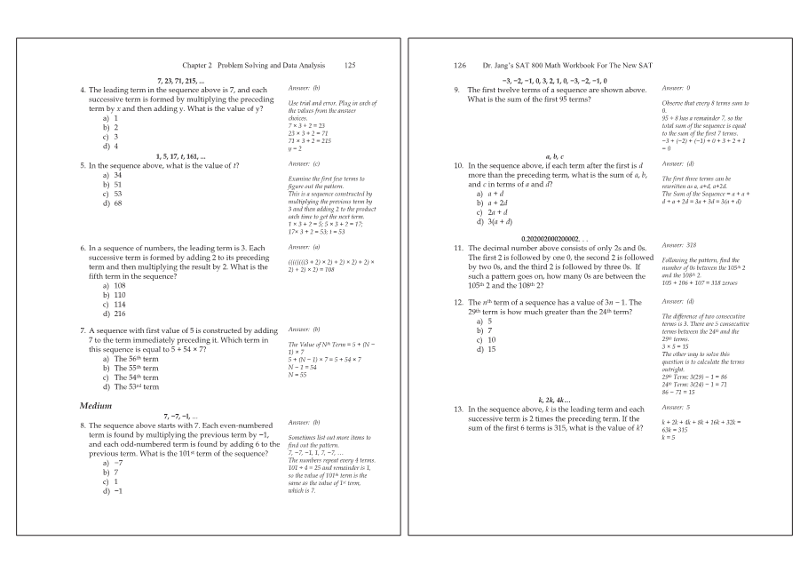 Dr.jang's SAT 800 Math