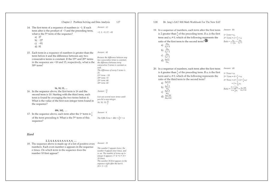 Dr.jang's SAT 800 Math