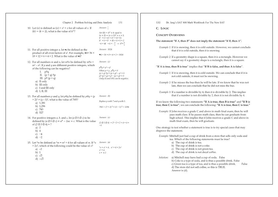 Dr.jang's SAT 800 Math