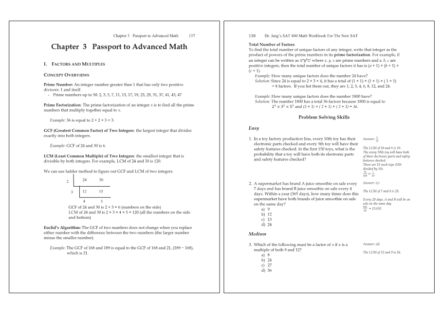 Dr.jang's SAT 800 Math