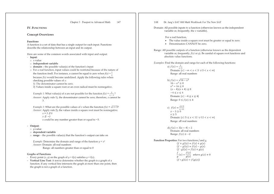 Dr.jang's SAT 800 Math