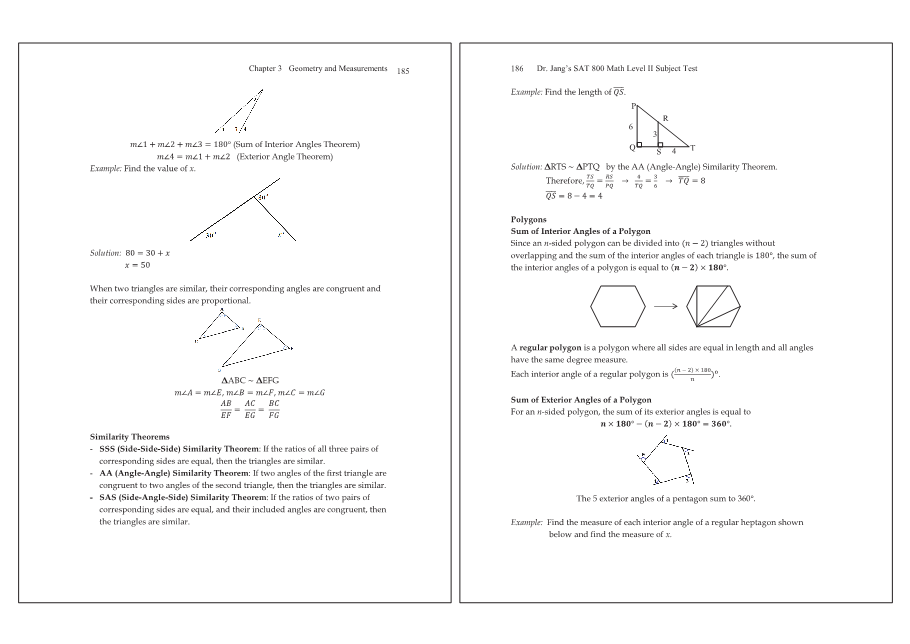 Dr.jang's SAT 800 Math2