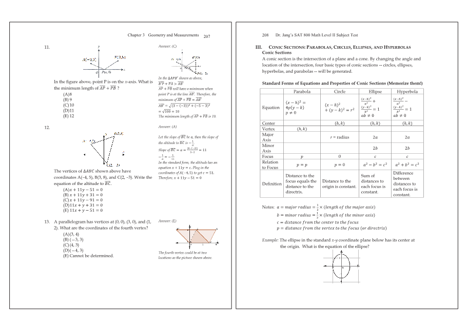 Dr.jang's SAT 800 Math2