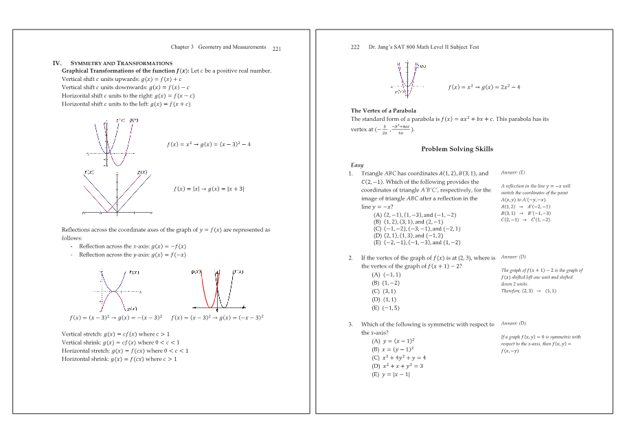 Dr.jang's SAT 800 Math2