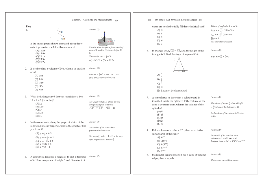 Dr.jang's SAT 800 Math2
