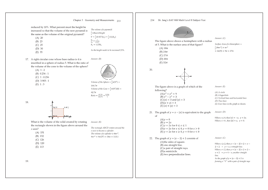 Dr.jang's SAT 800 Math2