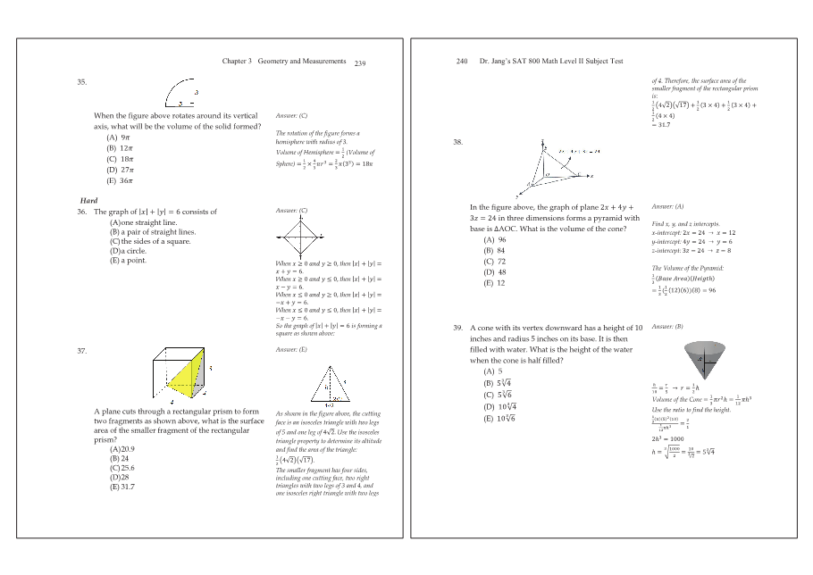 Dr.jang's SAT 800 Math2