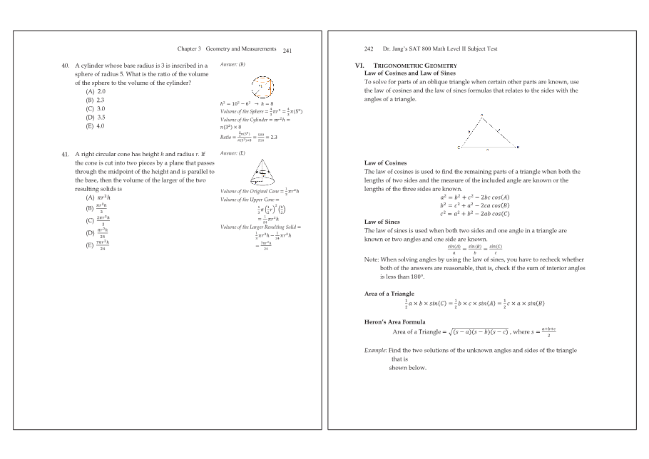 Dr.jang's SAT 800 Math2