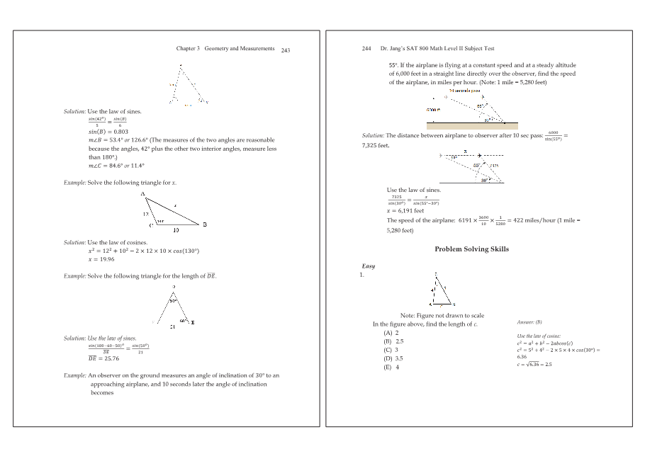 Dr.jang's SAT 800 Math2