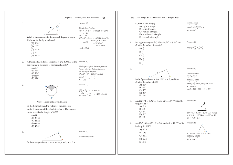 Dr.jang's SAT 800 Math2