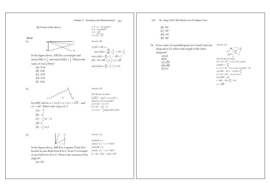 Dr.jang's SAT 800 Math2