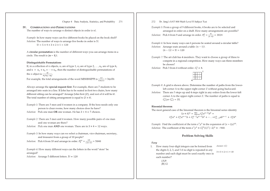 Dr.jang's SAT 800 Math2