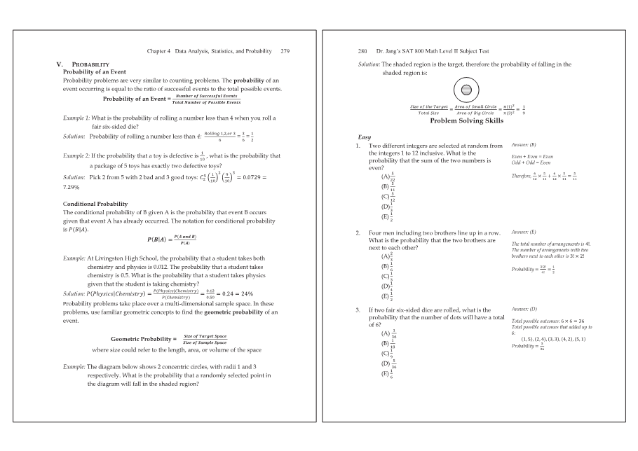 Dr.jang's SAT 800 Math2