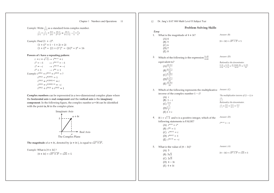 Dr.jang's SAT 800 Math2