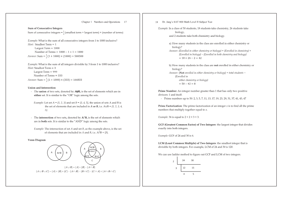 Dr.jang's SAT 800 Math2