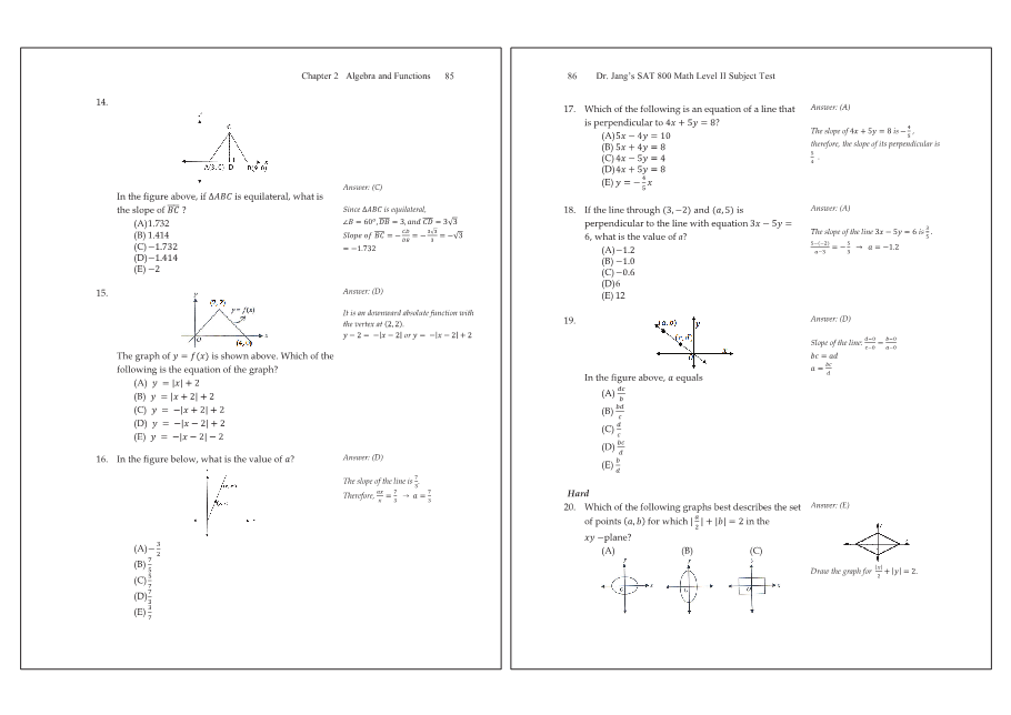 Dr.jang's SAT 800 Math2