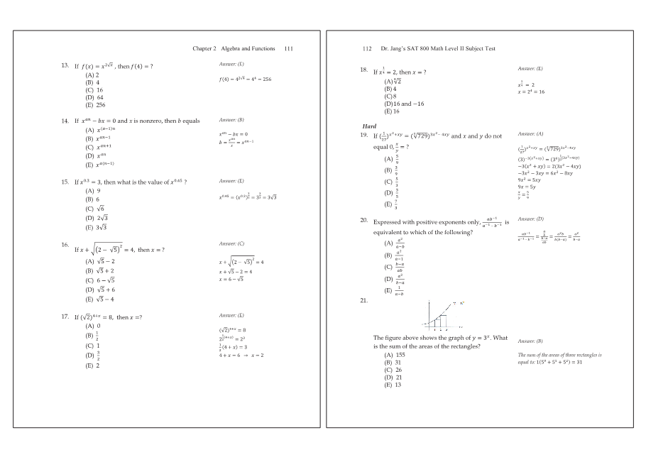Dr.jang's SAT 800 Math2