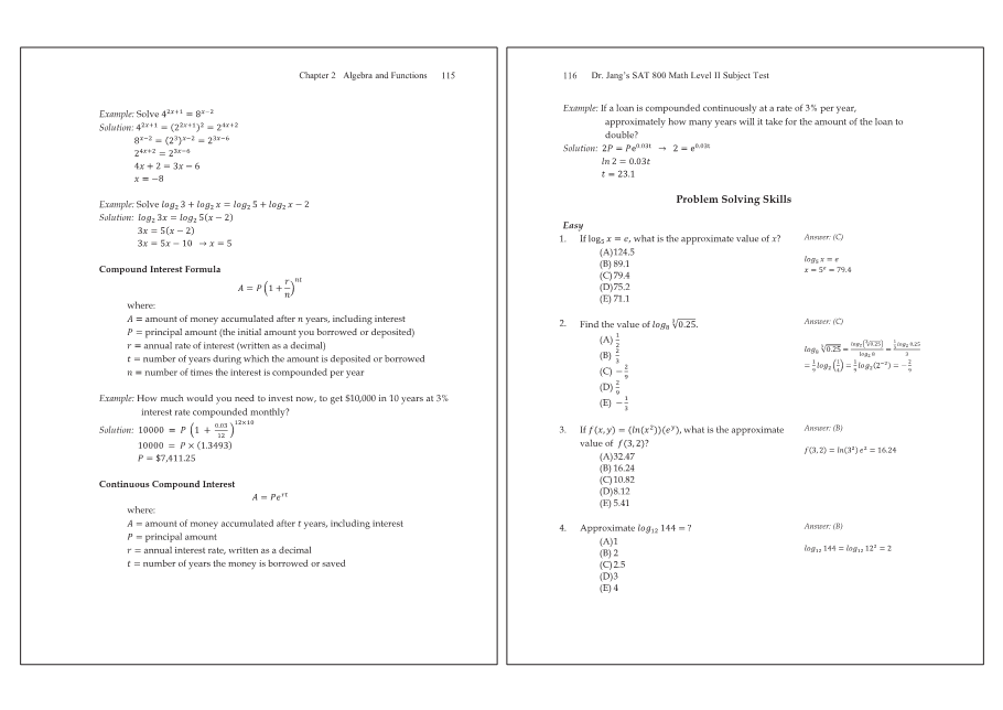 Dr.jang's SAT 800 Math2