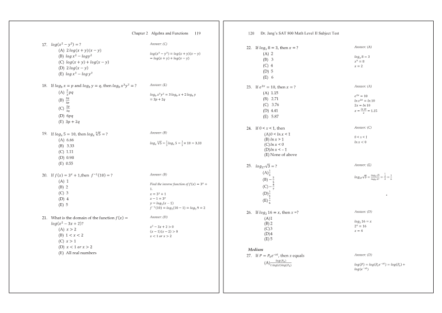 Dr.jang's SAT 800 Math2