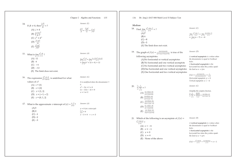 Dr.jang's SAT 800 Math2