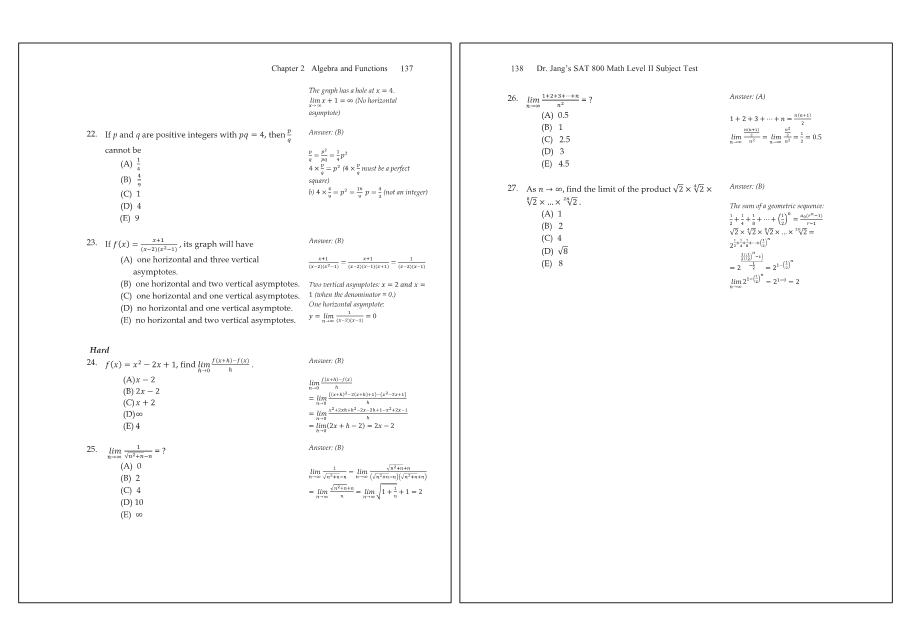 Dr.jang's SAT 800 Math2