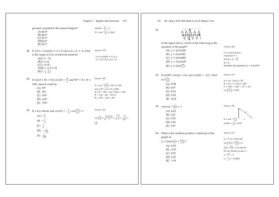 Dr.jang's SAT 800 Math2
