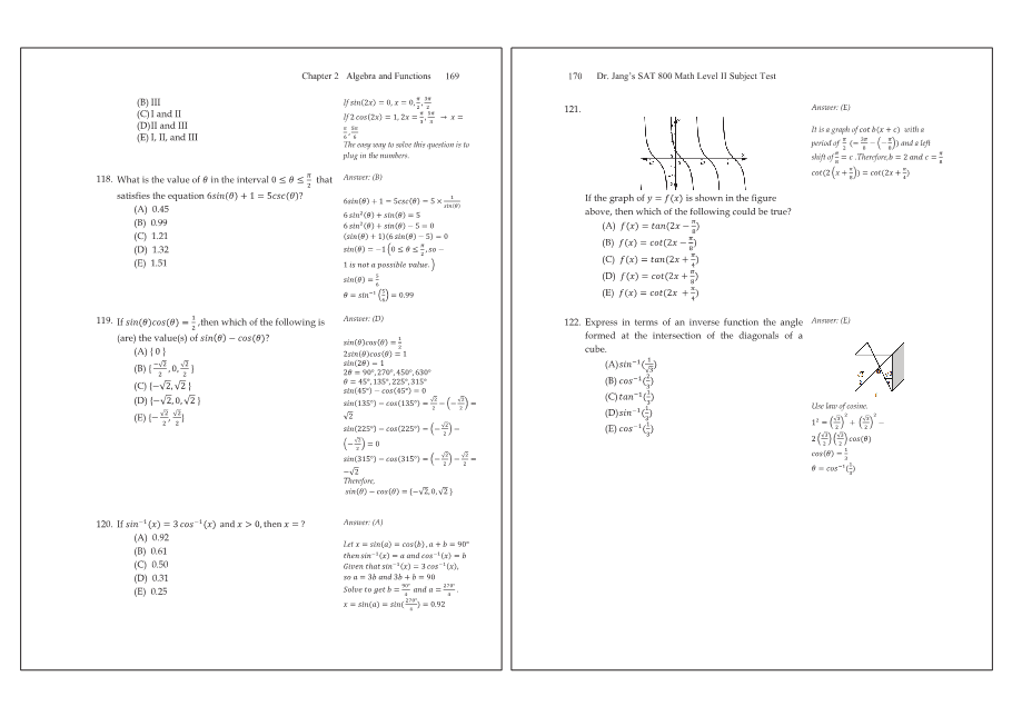 Dr.jang's SAT 800 Math2