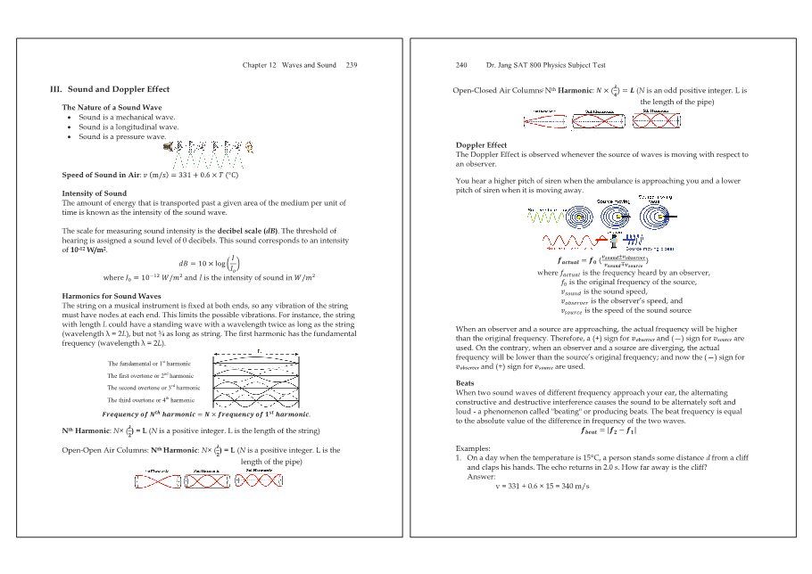 Dr.jang's SAT 800 Physics