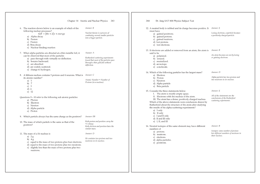 Dr.jang's SAT 800 Physics