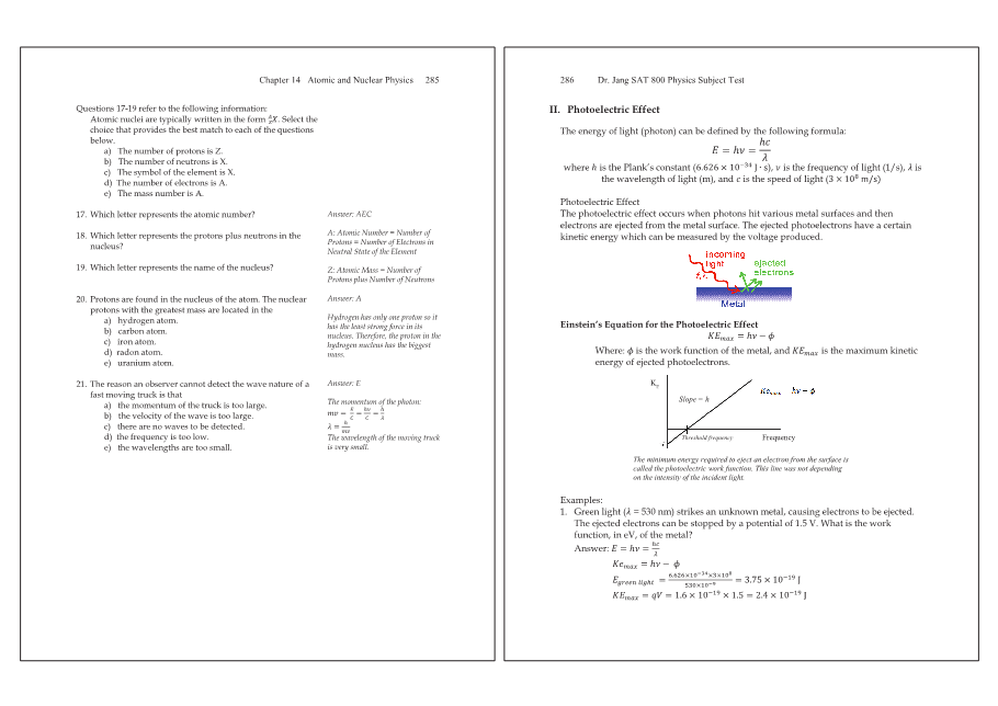 Dr.jang's SAT 800 Physics
