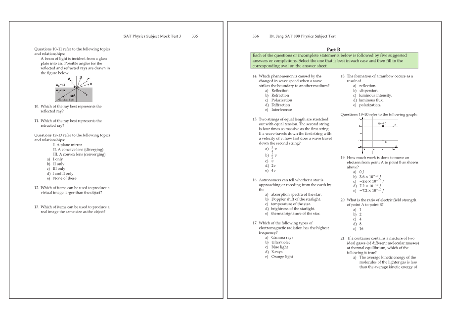 Dr.jang's SAT 800 Physics