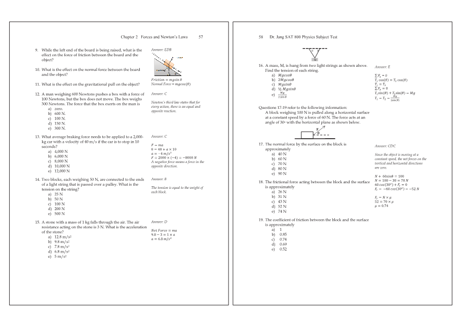 Dr.jang's SAT 800 Physics