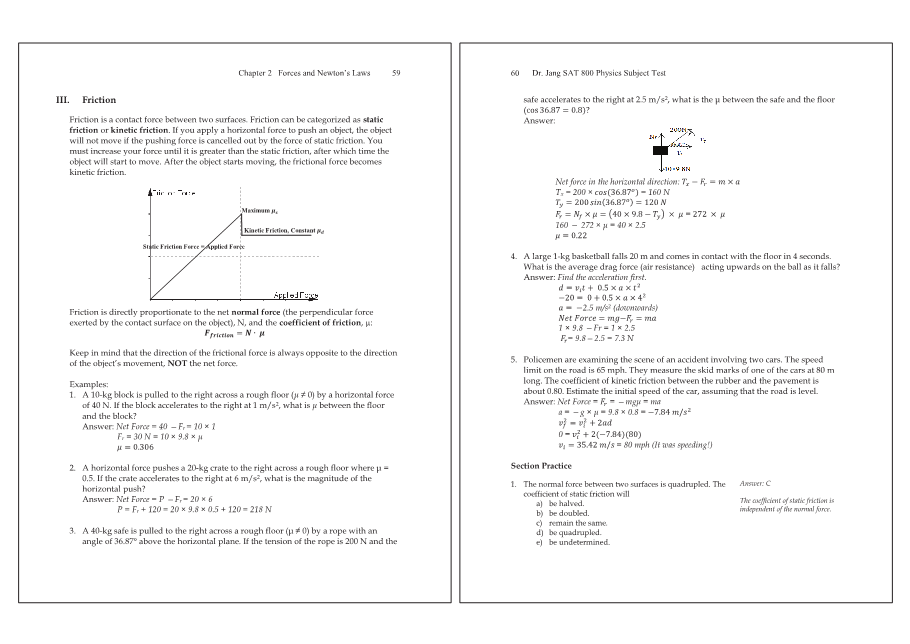 Dr.jang's SAT 800 Physics