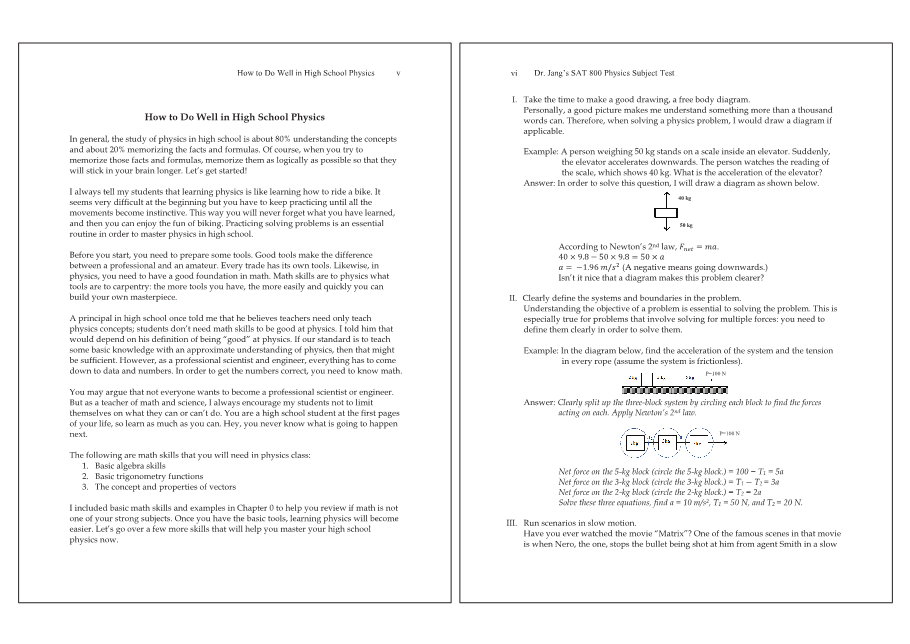 Dr.jang's SAT 800 Physics