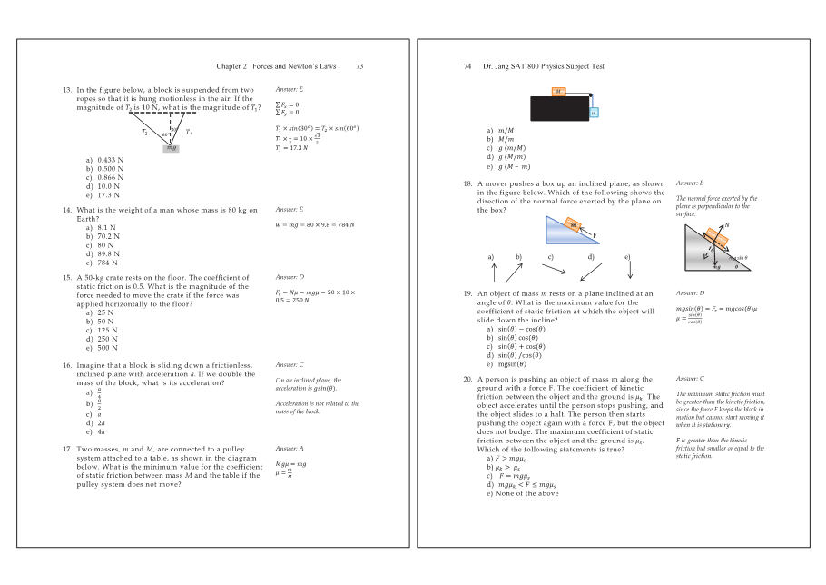 Dr.jang's SAT 800 Physics